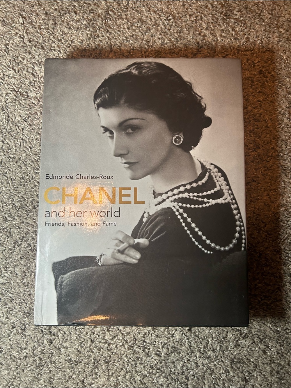 Chanel Book Cover with Pearl Necklace